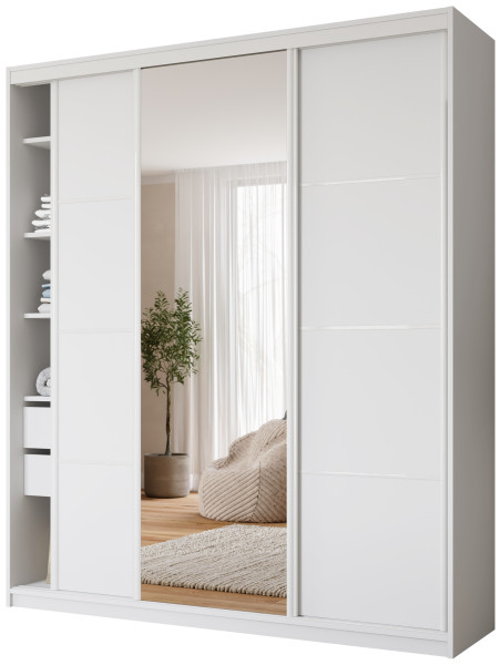 Szafa przesuwna z lustrem 200 cm VITA MAX 960148