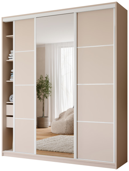 Szafa przesuwna z lustrem 200 cm VITA MAX 960140