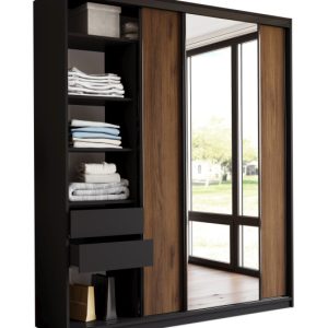Szafa przesuwna z lustrem 200 LOFT MAX orzech 970213 Szafa przesuwna z lustrem 200 LOFT MAX orzech 970213