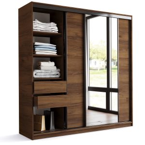 Szafa przesuwna z lustrem 200 LOFT orzech 972358 Szafa przesuwna z lustrem 200 LOFT orzech 972358