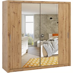 Szafa przesuwna z lustrem 220 BOSCO BO11 dąb artisan 296503 Szafa przesuwna z lustrem 220 BOSCO BO11 dąb artisan 296503