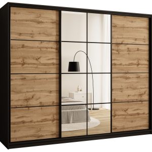 Szafa przesuwna z lustrem 250 cm EDGE loftowa 671438