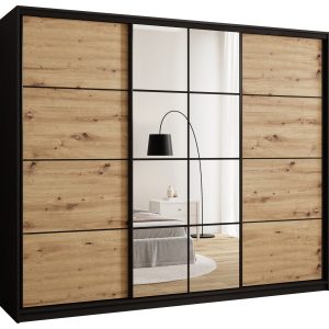Szafa przesuwna z lustrem 250 cm EDGE loftowa 671315