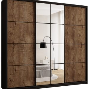 Szafa przesuwna z lustrem 250 cm EDGE MAX loftowa 671390