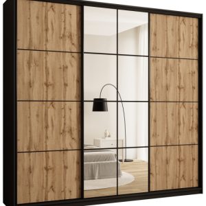 Szafa przesuwna z lustrem 250 cm EDGE MAX loftowa 674941