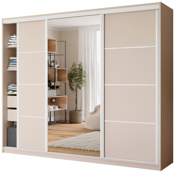 Szafa przesuwna z lustrem 250 cm VITA 960155