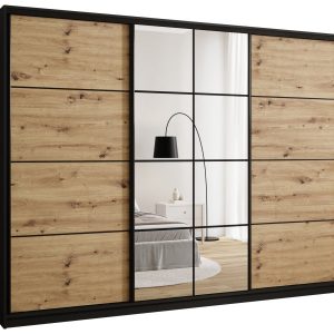 Szafa przesuwna z lustrem 280 cm EDGE loftowa 671369
