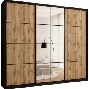 Szafa przesuwna z lustrem 280 cm EDGE MAX loftowa 671394