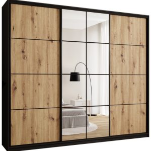 Szafa przesuwna z lustrem 280 cm EDGE MAX loftowa 671497