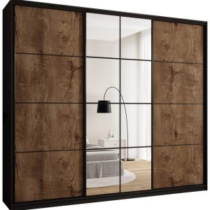 Szafa przesuwna z lustrem 280 cm EDGE MAX loftowa 671359
