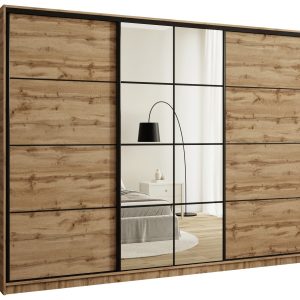 Szafa przesuwna z lustrem 280 cm EDGE wotan 671384