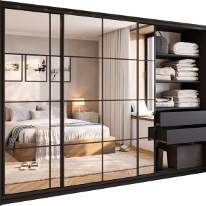 Szafa przesuwna z lustrem 280 cm OPTICA 671755 Szafa przesuwna z lustrem 280 cm OPTICA 671755