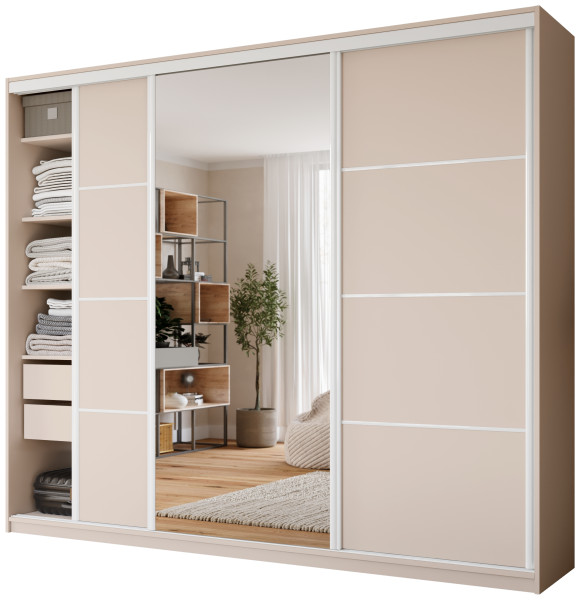 Szafa przesuwna z lustrem 280 cm VITA MAX 960161