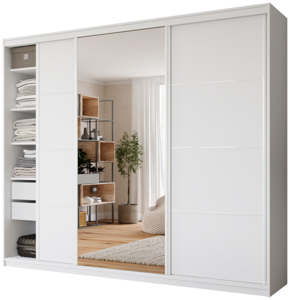Szafa przesuwna z lustrem 280 cm VITA MAX 960141