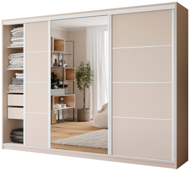 Szafa przesuwna z lustrem 280 cm VITA 960186