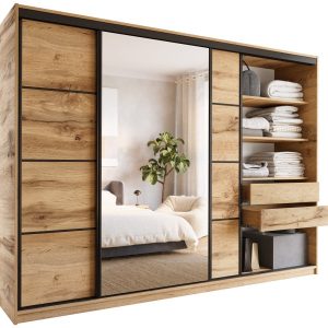 Szafa przesuwna z lustrem 280 cm wotan LOFT 527328 Szafa przesuwna z lustrem 280 cm wotan LOFT 527328