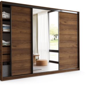 Szafa przesuwna z lustrem 280 LOFT orzech 970224 Szafa przesuwna z lustrem 280 LOFT orzech 970224