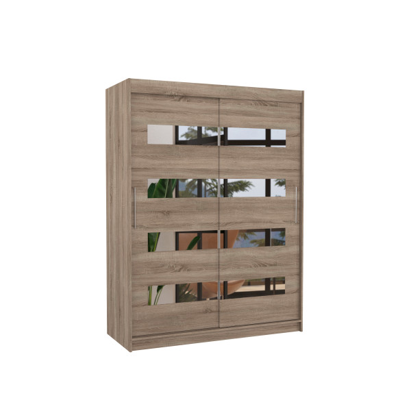 Szafa przesuwna z lustrem BALTIC 150 Truffle 1018297