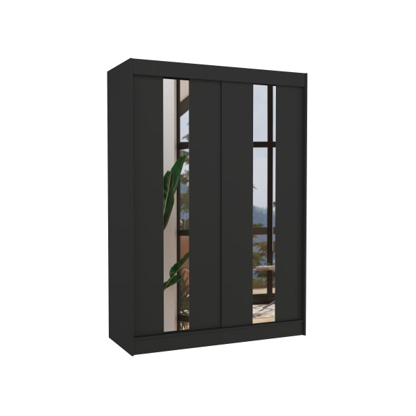 Szafa przesuwna z lustrem BALTON 150 Black 1018099