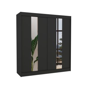 Szafa przesuwna z lustrem BALTON 200 Black 1018202