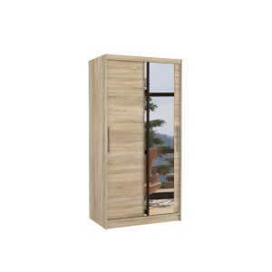 Szafa przesuwna z lustrem BAROS 100 Sonoma 1018246