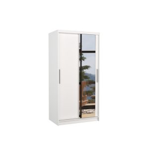 Szafa przesuwna z lustrem BAROS 100 White 1018212