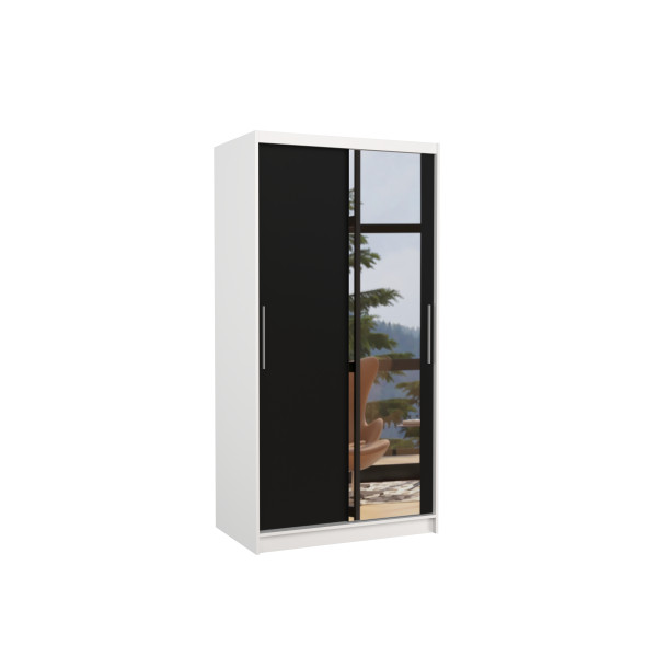 Szafa przesuwna z lustrem BAROS 100 White 1018271