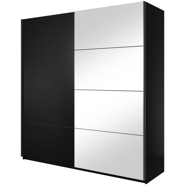 Szafa przesuwna z lustrem BETTY BE56 czarna 312483