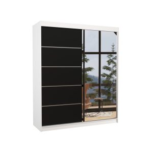 Szafa przesuwna z lustrem CARO 180 White 1012188 Szafa przesuwna z lustrem CARO 180 White 1012188