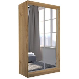Szafa przesuwna z lustrem DEBRA 150 cm dąb artisan 328639 Szafa przesuwna z lustrem DEBRA 150 cm dąb artisan 328639