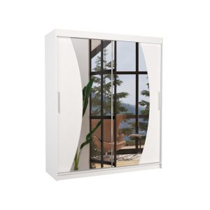 Szafa przesuwna z lustrem DOLORES 180 White 1018713 Szafa przesuwna z lustrem DOLORES 180 White 1018713