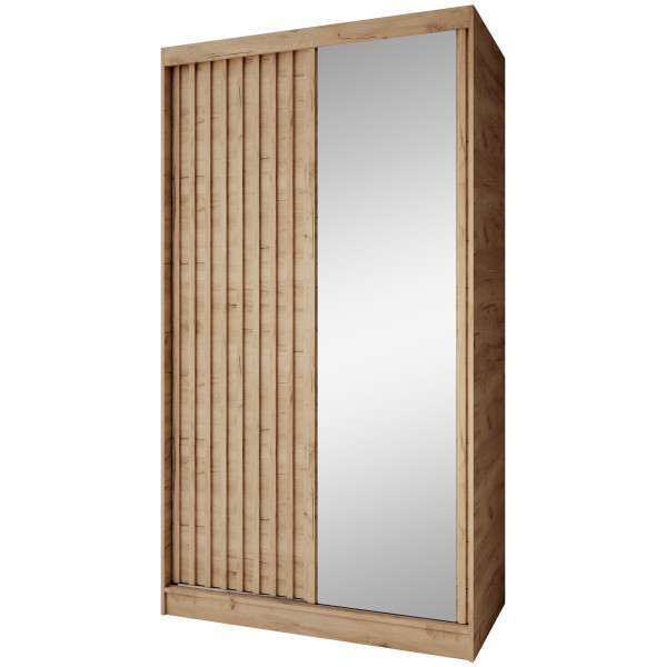 Szafa przesuwna z lustrem DONATELLO 120 cm | Artisan z szufladami 1083960