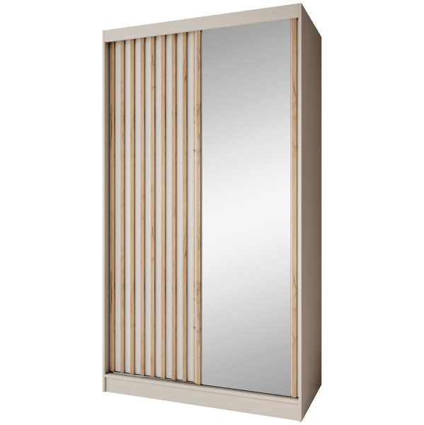 Szafa przesuwna z lustrem DONATELLO 120 cm | Kaszmir 1083969