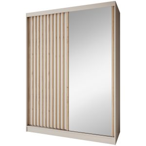 Szafa przesuwna z lustrem DONATELLO 160 cm | Kaszmir z szufladami 1083949