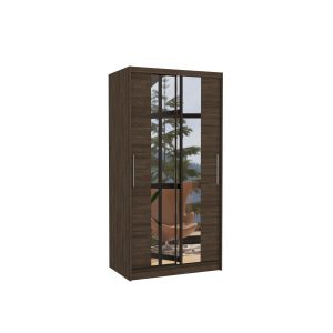 Szafa przesuwna z lustrem DRAGONIS 100 Choco 1018074