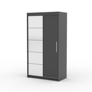 Szafa przesuwna z lustrem ESTI 120 Anthracite 1005962 Szafa przesuwna z lustrem ESTI 120 Anthracite 1005962