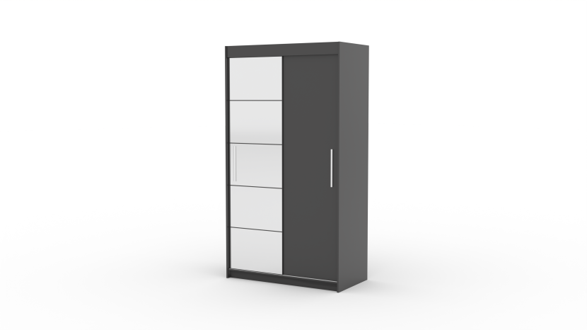 Szafa przesuwna z lustrem ESTI 120 Anthracite 1005962