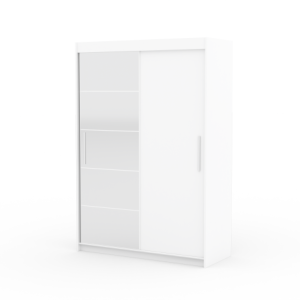 Szafa przesuwna z lustrem ESTI 150 White 1005941 Szafa przesuwna z lustrem ESTI 150 White 1005941