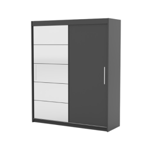 Szafa przesuwna z lustrem ESTI 180 Anthracite 1037702 Szafa przesuwna z lustrem ESTI 180 Anthracite 1037702