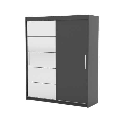 Szafa przesuwna z lustrem ESTI 180 Anthracite 1037702
