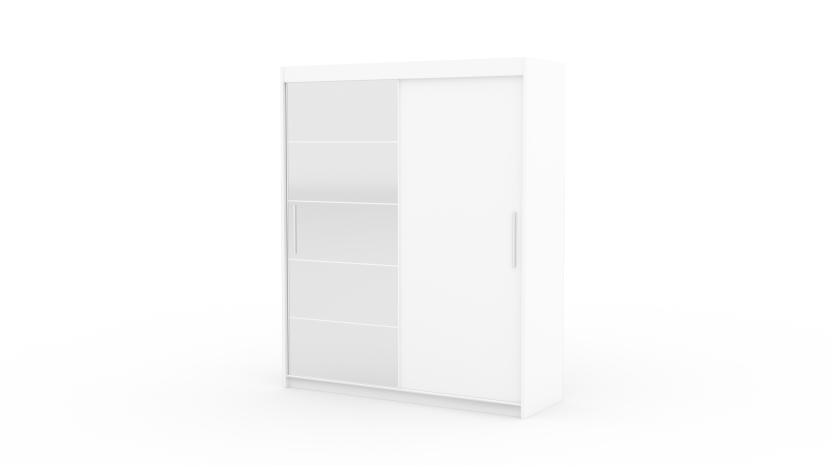 Szafa przesuwna z lustrem ESTI 180 White 1005912