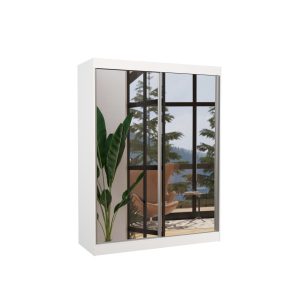 Szafa przesuwna z lustrem FLOREST 150 White 1019507