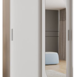 Szafa przesuwna z lustrem Garderoba Lucy 120 biały 565562 Szafa przesuwna z lustrem Garderoba Lucy 120 biały 565562