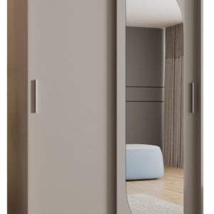 Szafa przesuwna z lustrem Garderoba Lucy 120 kaszmir 565531 Szafa przesuwna z lustrem Garderoba Lucy 120 kaszmir 565531