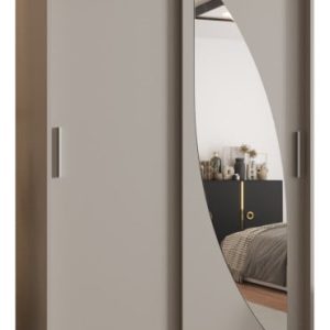 Szafa przesuwna z lustrem Garderoba Milo 120 kaszmir 685485