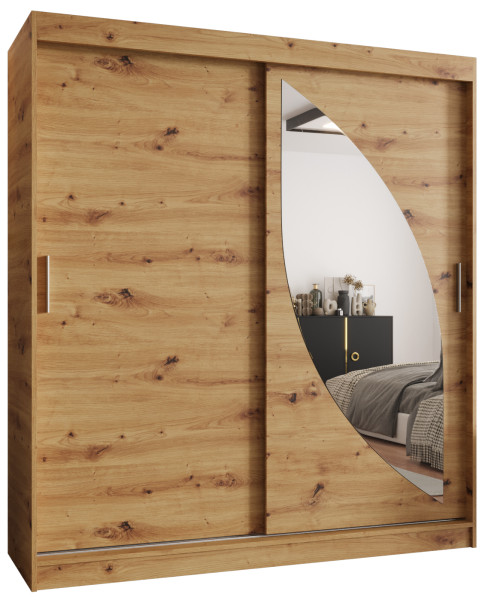 Szafa przesuwna z lustrem Garderoba Milo 180 artisan 685583
