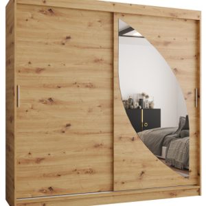 Szafa przesuwna z lustrem Garderoba Milo 200 artisan 685526 Szafa przesuwna z lustrem Garderoba Milo 200 artisan 685526