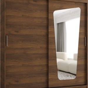 Szafa przesuwna z lustrem Garderoba Moka 180 orzech warmia 1029865