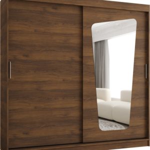 Szafa przesuwna z lustrem Garderoba Moka 200 orzech warmia 1029882
