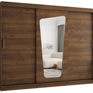 Szafa przesuwna z lustrem Garderoba Moka 250 orzech warmia 1029812